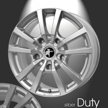 Musketier Peugeot Boxer 2006 - 2014 lichtmetalen velg Duty 6,5x16 zilver
