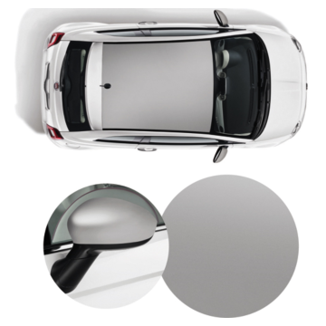 Fiat 500 wrapping pakket matzilver