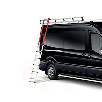 Ford Transit (01/2014 - ..) / Tourneo / Transit Custom (02/2018 - 09/2023) Q-Tech Get-Up telescopische ladder met 6 treden