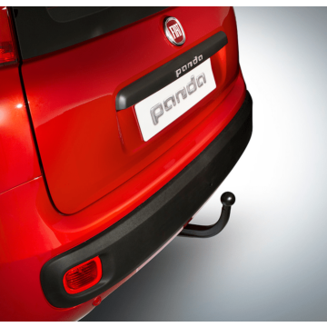 Fiat Panda 2011 - .. / Lancia Ypsilon 2011 - 2017 trekhaak met afneembare kogel + bedrading 7-polig