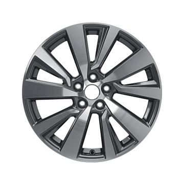 Ford Puma (10/2019 - ..) behalve ST en ST X lichtmetalen velg 18" 5 x 2-spaaks design, parelgrijs gepolijst