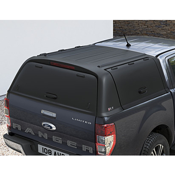 Ford Ranger (2012 - 11/2022) Pickup Attitude hard top Fleet Runner, matzwart