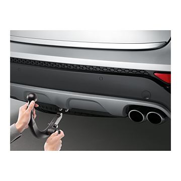 Hyundai i10 (2010 - 2014) trekhaak, horizontaal afneembaar