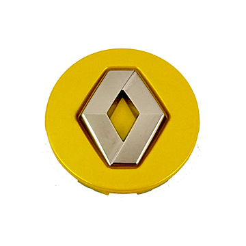 Renault naafkapje geel 58mm