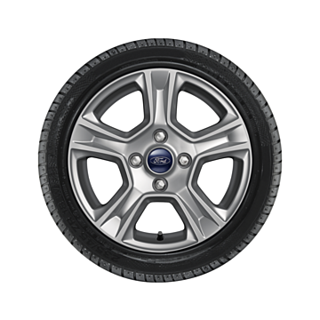 Ford Tourneo / Transit Courier (03/2014 - 07/2023) lichtmetalen velg met winterband 15", 5-spaaksdesign