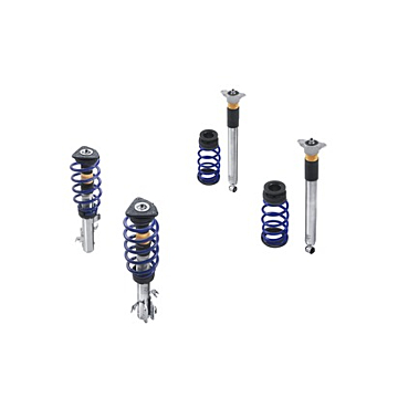 Ford Fiesta (07/2017 - 2023) schroefset roestvrij staal met gepoedercoate veren in Ford Performance blue