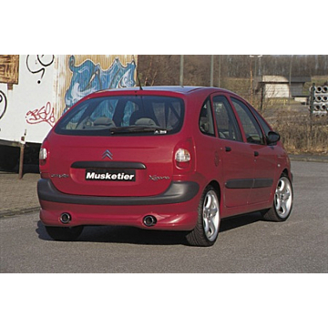 Musketier Citroën Xsara Picasso achterbumper voor 2-ronde einddempers
