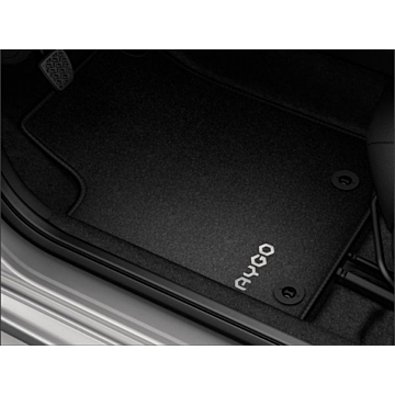 Toyota Aygo (2014 - 2022) vloermatten zwart velours