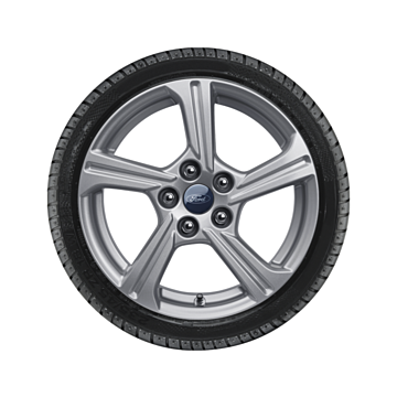 Ford Puma (10/2019 - ..) lichtmetalen velg met winterband 16", 5-spaaksdesign, zilver