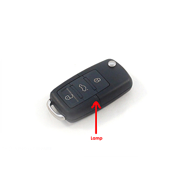 Volkswagen klapsleutelbehuizing met 3 knoppen (oud model)
