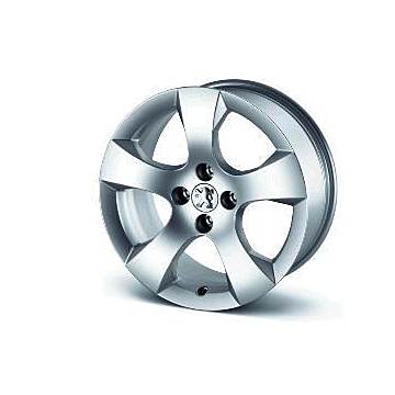 Peugeot lichtmetalen velgen Savara 17" 4-gats lichtgrijs set