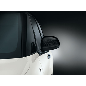 Fiat 500L spiegelkappen zwart Techno-motief