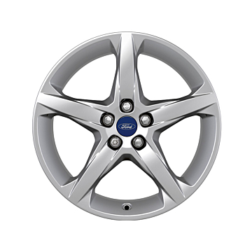 Ford C-MAX (11/2010 - 09/2018) / Focus (01/2011 - 03/2018) lichtmetalen velg 18" 5-spaaks design, zilver