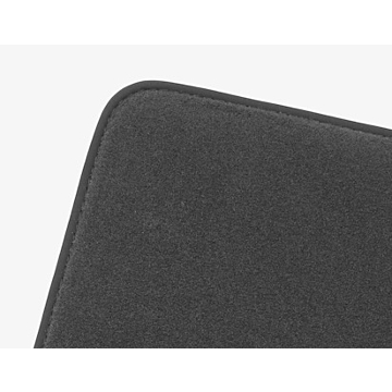 Ford C-MAX (04/2015 - 09/2018) vloermatten, premium velours achter, antraciet, met zwart nubuck afgewerkt