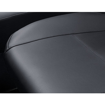 Ford Tourneo / Transit Custom (02/2018 - 09/2023) stoelovertrek premium voor enkele passagiersstoel, zwart kunstleder