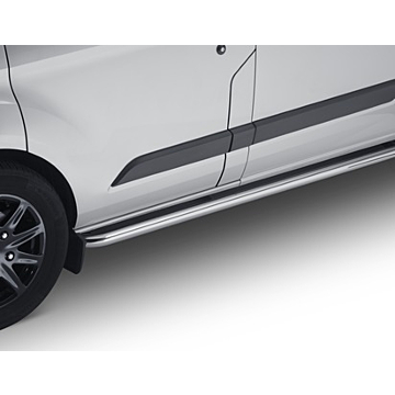 Ford Tourneo Custom / Transit Custom (08/2012 - 09/2023) side bars gepolijst roestvrij staal buisontwerp met gebogen uiteinden