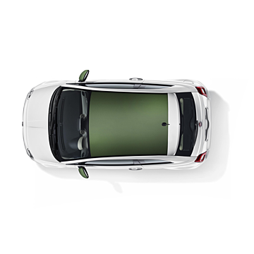 Fiat 500 wrapping voor dak legergroen