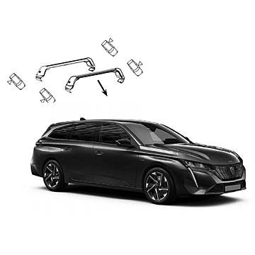 Peugeot 308 (2021 - ..) SW dakdragers (zonder dakrails)