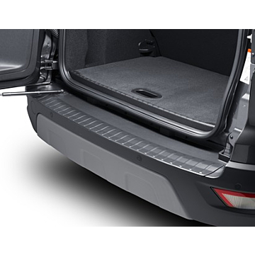 Ford EcoSport (10/2017 - ..) achterbumper beschermlijst, gevormd, mat zwart
