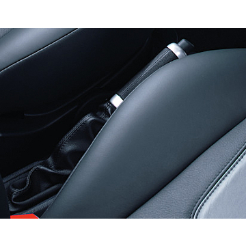 Ford Ka (09/2008 - 05/2016) handremgreep zwart met mat chromen ringen