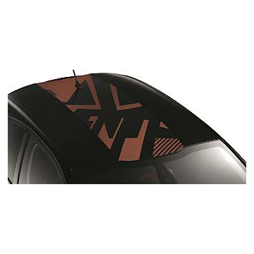 Peugeot 208 sticker for on the roof Brun Calern