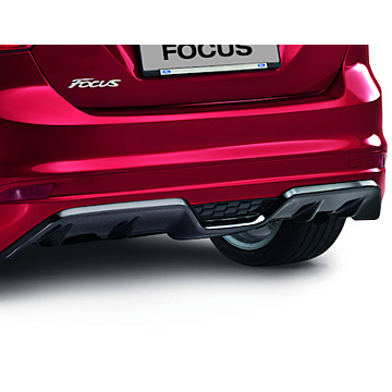 Ford Focus rear BUMPER SKIRT WITH HIGH GLOSS black DIFFUSER INSERT