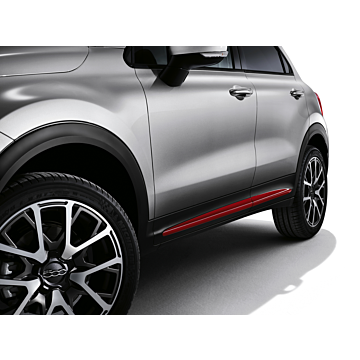 Fiat 500X deursierlijsten rood