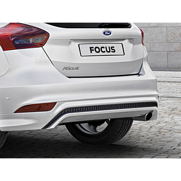 Ford Focus (09/2014 - 03/2018) hatchback achterbumperdiffuser hoogglans zwart met geintegreerde diffuser