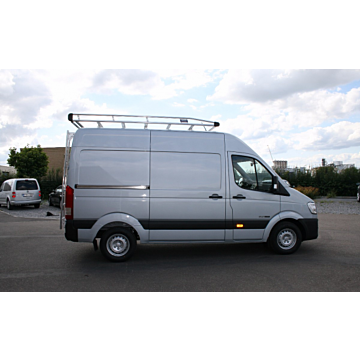 Hyundai H350 aluminium dakdrager met rol, 6 meter, versterkt