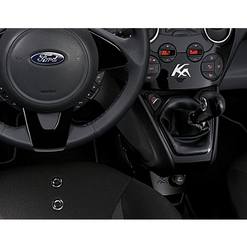 Ford Ka (09/2008 - 05/2016) opbergconsole Pianolak zwart