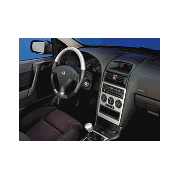 Opel Astra G center console matt chrome/black