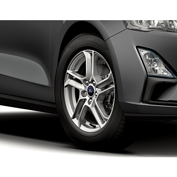 Ford FOCUS ALLOY WHEEL 16" 5-SPOKE DESIGN, SPARKLE SILVER