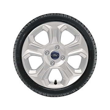 Ford EcoSport (10/2017 - ..) lichtmetalen velg met winterband 16", 5-spaaksdesign, zilver