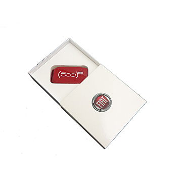 Fiat 500X red sleutelbehuizing cover