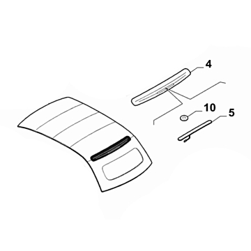 Fiat 500c dakspoiler beige