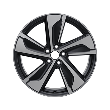Ford Puma (10/2019 - ..) lichtmetalen velg 19" 5-spaaks design, gepolijst matzwart