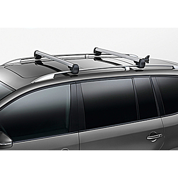 Volkswagen Touran 2003 - 2015 roof base carriers, silver, with roof rails