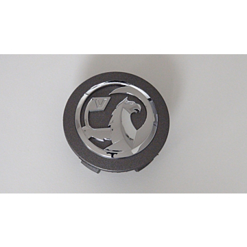Vauxhall naafkappen charcoal met Vauxhall logo 53,5 mm