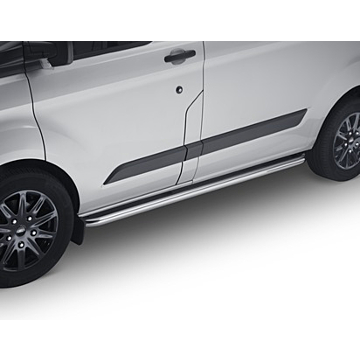 Ford Tourneo Custom / Transit Custom (08/2012 - 09/2023) side bar gepolijst roestvrij staal buisontwerp met gebogen uiteinden