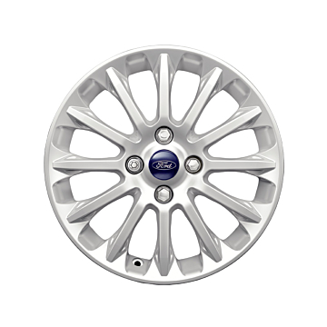 Ford Fiesta (09/2008 - 06/2017) lichtmetalen velg 16" 12-spaaks verve design, Sparkle silver