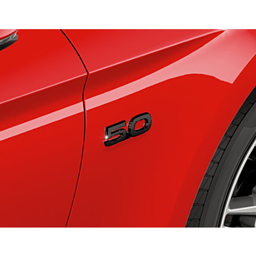 Ford Mustang (03/2015 - 03/2023) 5.0 embleem rechterzijde, zwart