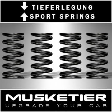 Musketier Peugeot 407 lowering springs ca. 30 mm SW: 2,0HDI / 2,2i 16V / 3,0i V6
