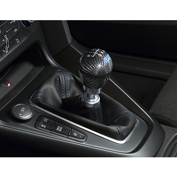 Ford Focus (01/2011 - 03/2018) RS versnellingspookknop carbon 6-vernsellingen met blauw Ford RS logo