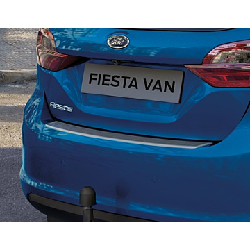 Ford Fiesta (07/2017 - 2023) achterbumper beschermlijst, geborsteld roestvrijstaal