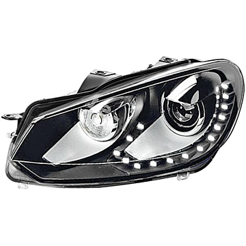 Volkswagen Golf 6 head lights xenon with LED daytime running lights