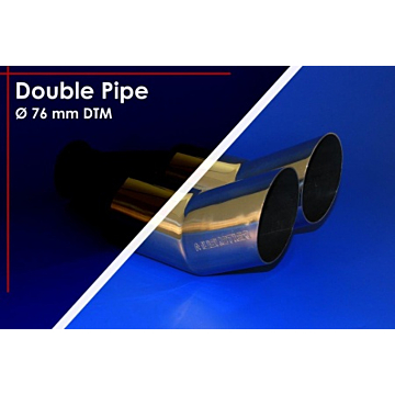 Musketier Citroën C4 Aircross sporteinddemper li/re, 2xØ76 mm DT duplex