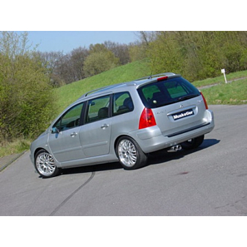 Musketier Peugeot 307 einddemper rvs 2xØ90 mm