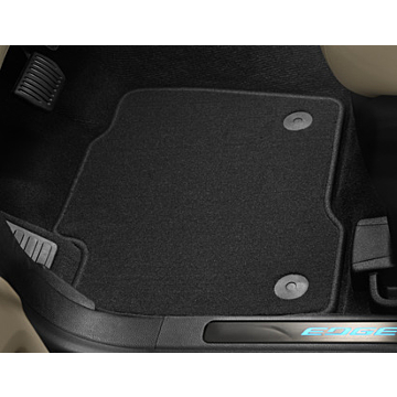 Ford Edge (01/2016 - ..) vloermatten, premium velours voor en achter, zwart