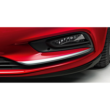 Opel Astra K sierlijst onder mistlamp geborsteld aluminium