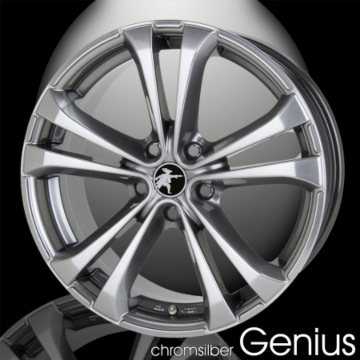 Musketier Citroën DS4 / DS5 lichtmetalen velg Genius 8Jx19 chroom/zilver